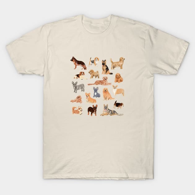 Great collection of dogs illustrations T-Shirt by agus.cami